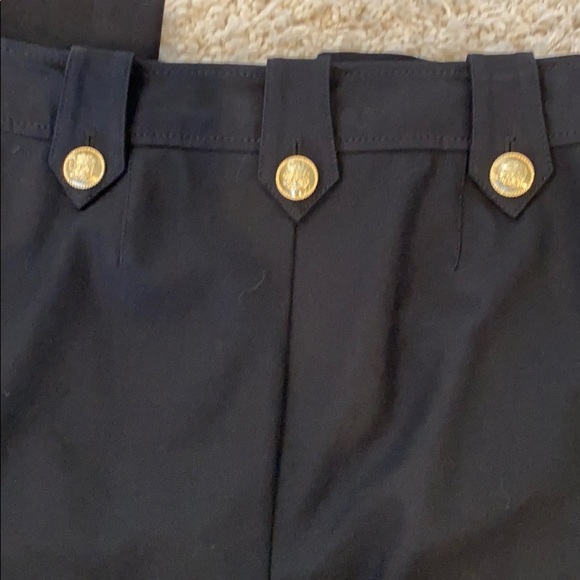 Black pants with gold buttons. Size 2. - Picture 4 of 4